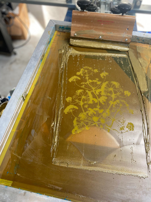 Screen printing my Wild Fennel pattern ✨