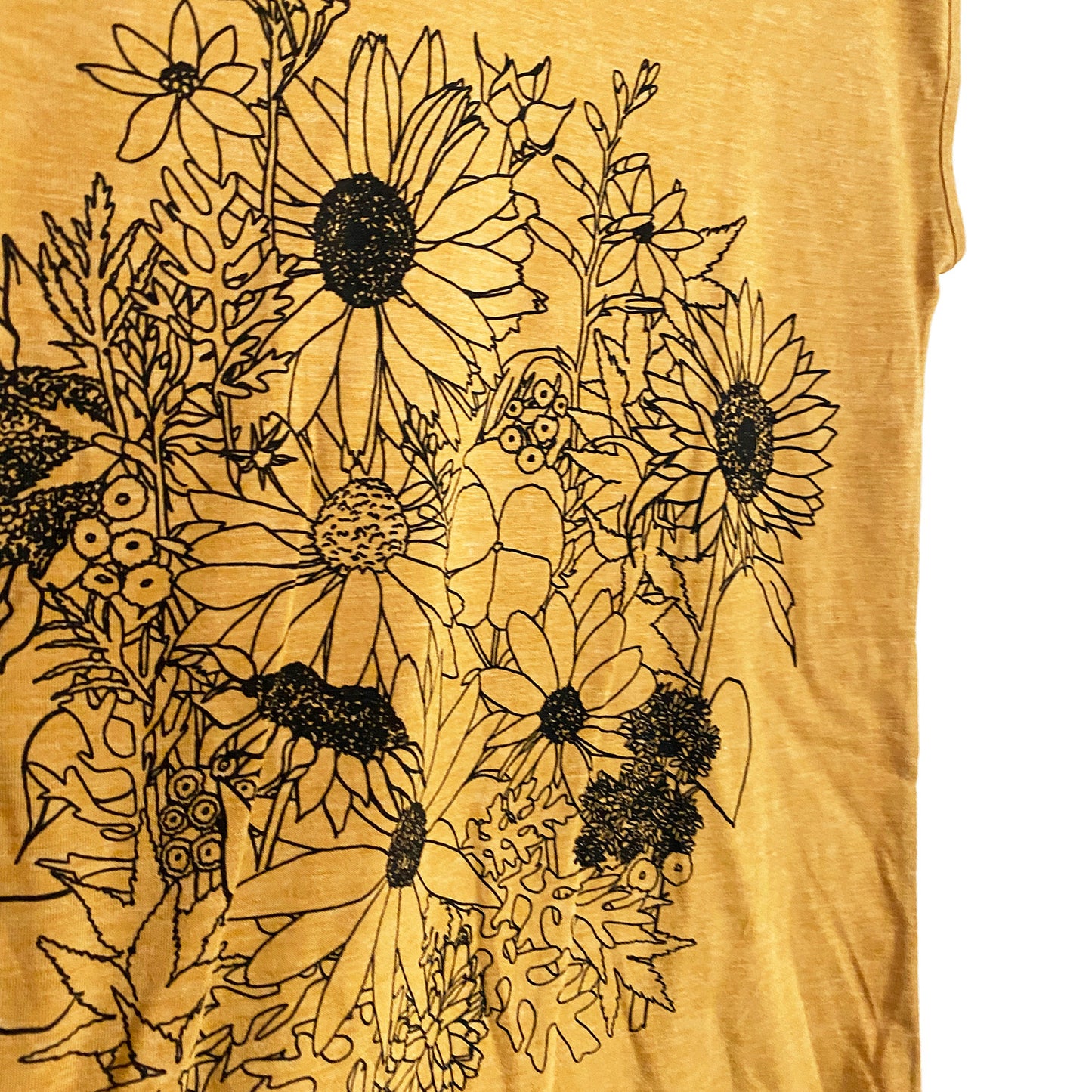 Golden Sunflowers V Top