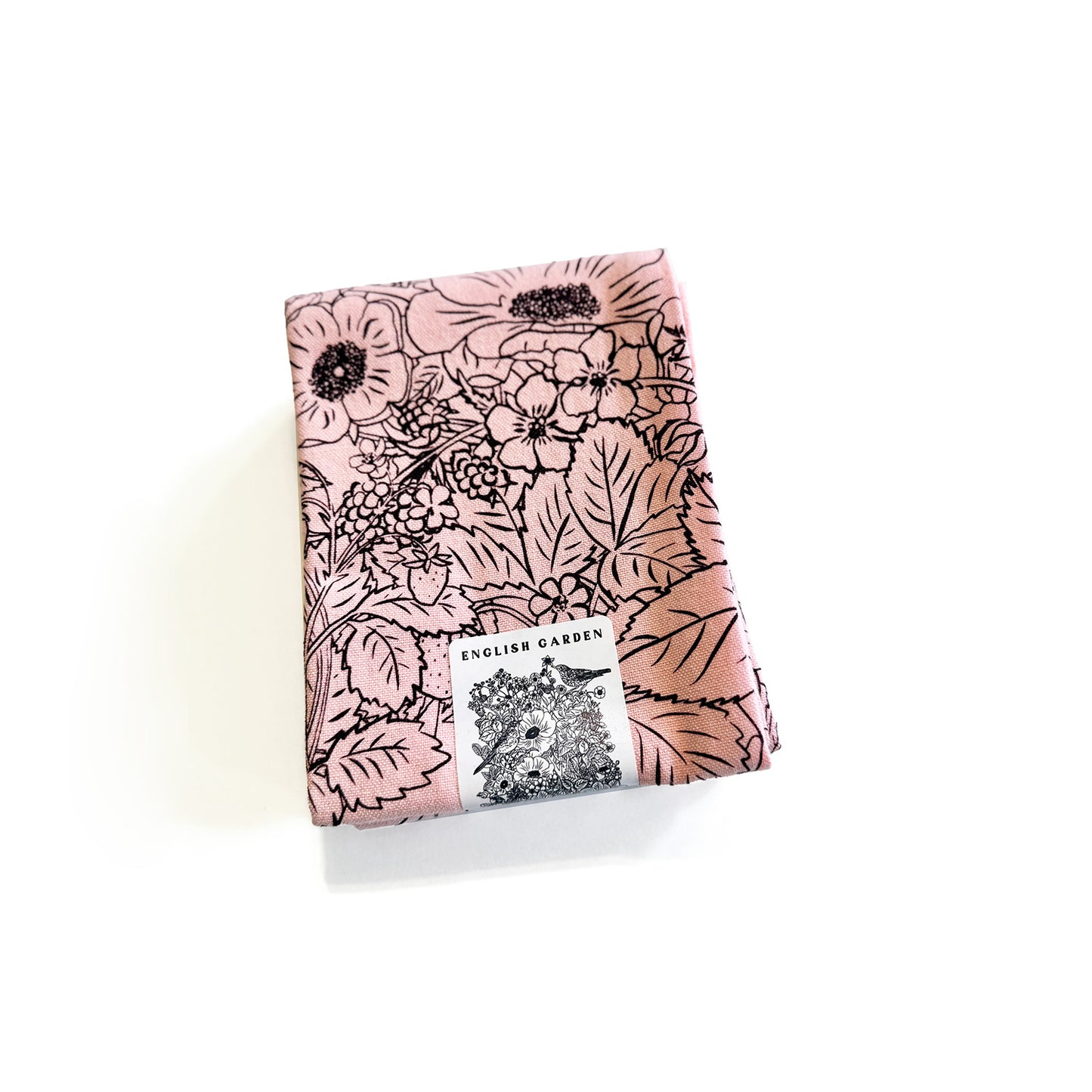 ENGLISH GARDEN Hand Printed Artisan Tea Towel