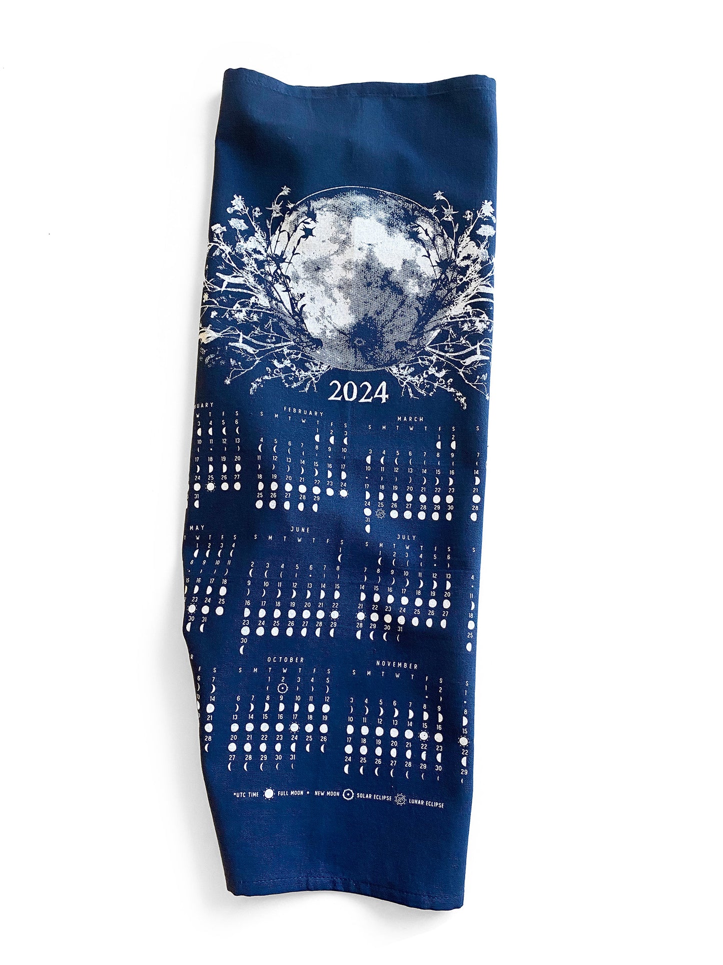 2024 Moon Calendar Color Navy