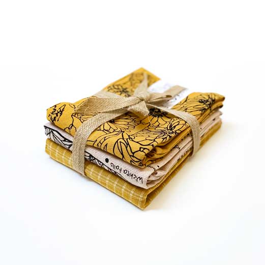 Handprinted Botanical Artisan Tea Towel Set