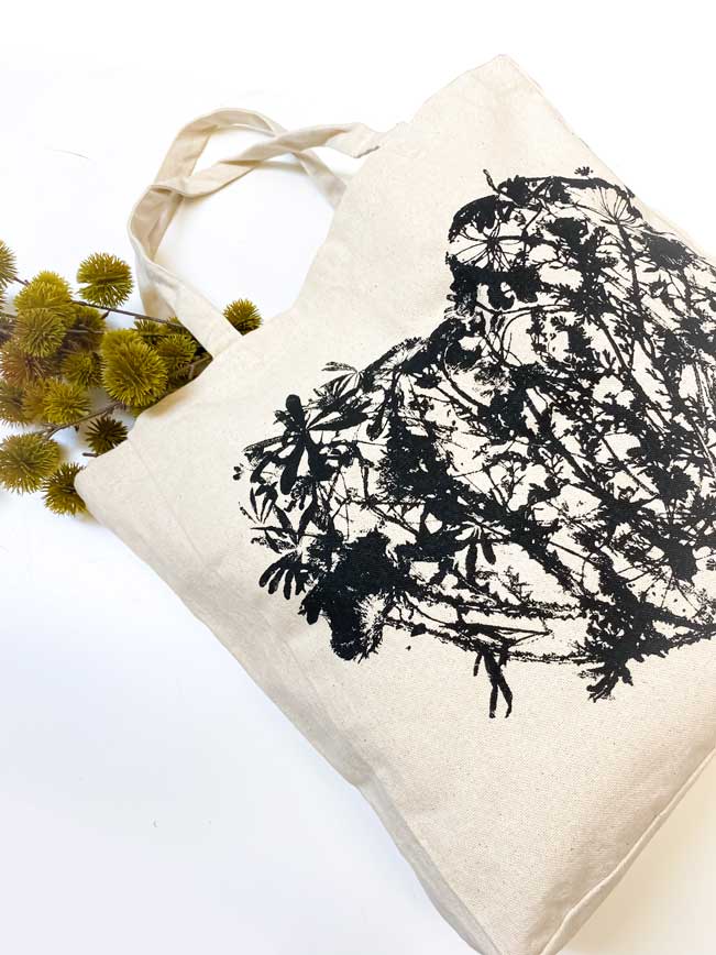 Wildflowers Heart Tote Bag