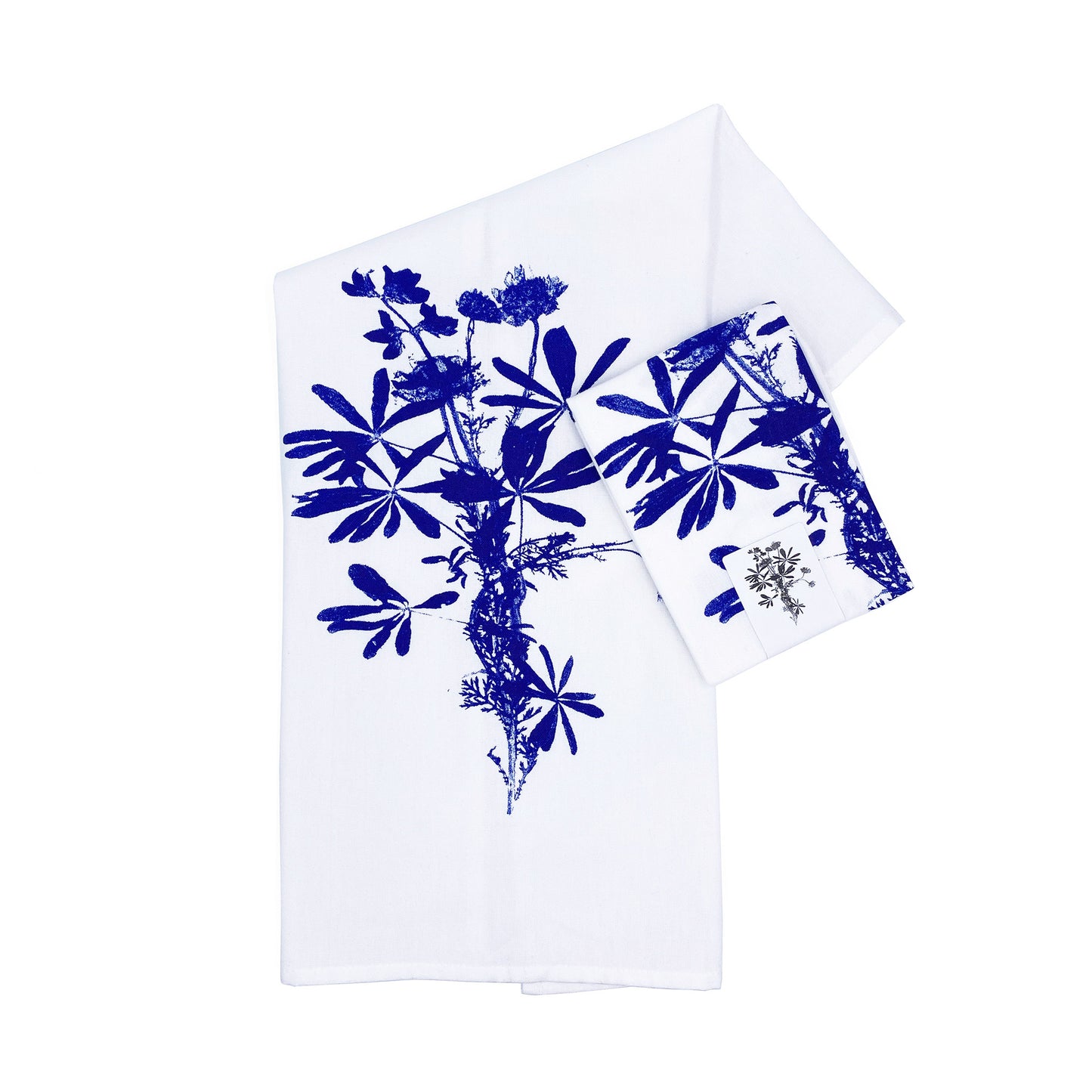 WILDFLOWERS BLUEBONNET BOUQUET Hand Printed Artisan Towel