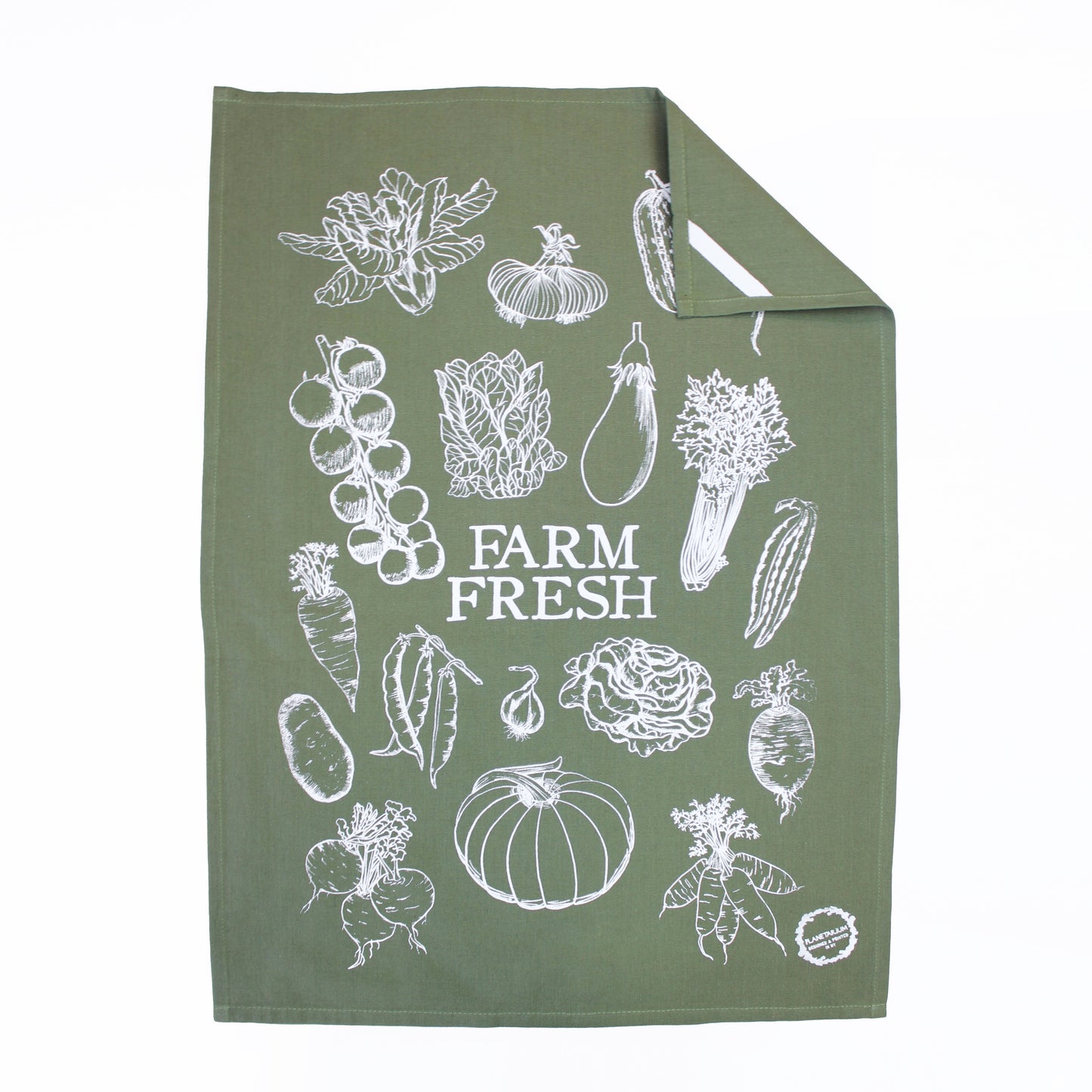 Farm Fresh Hand Printed Artisan Towel